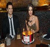 Jessica Lowndes Celebrates Birthday at Tao