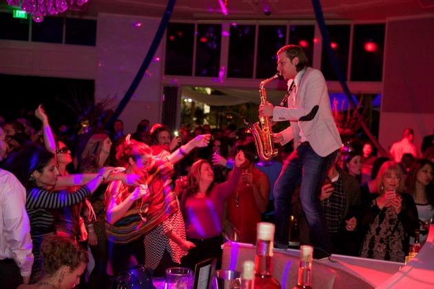 Sax Player at Bagatelle Grand Opening