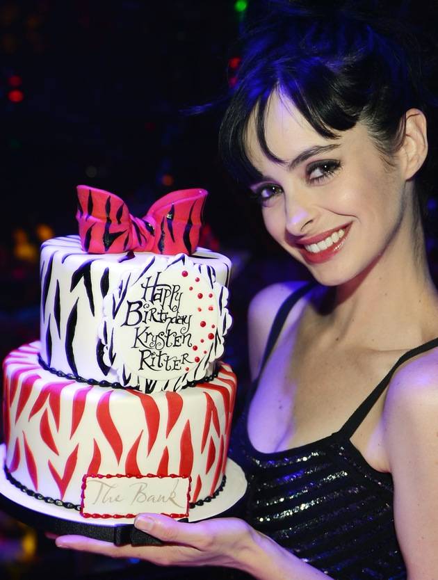 Actress Krysten Ritter Celebrates Her 31st Birthday At The Bank Nightclub
