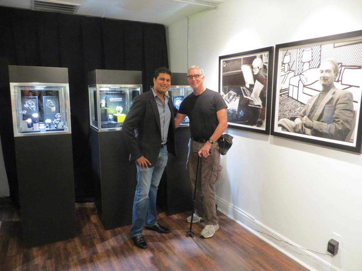 Graham’s Samir Shah with photographer Robert Zuckerman