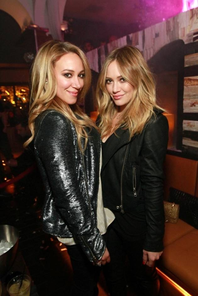 Hilary and Haylie Duff party at Hyde Bellagio, Las Vegas, 12.30.12