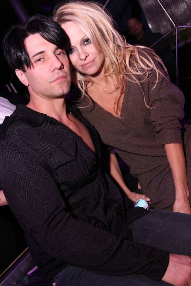 Pam Anderson with Criss Angel at Moon Nightclub 12.8.12