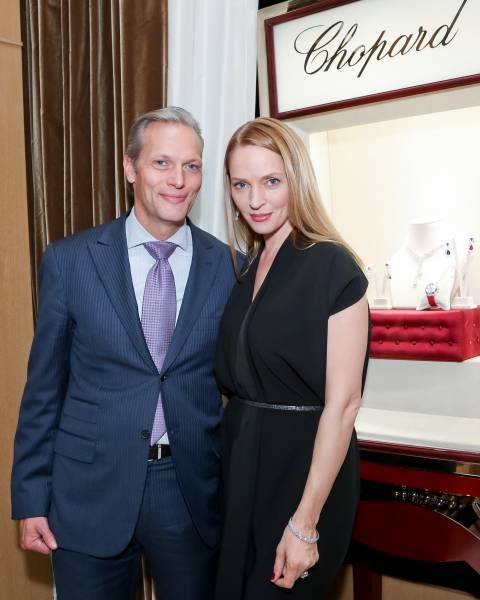 CHOPARD and UMA THURMAN HOST COCKTAIL AND DINNER TO CELEBRATE AN EXCLUSIVE VIEWING OF MARILYN FOREVER