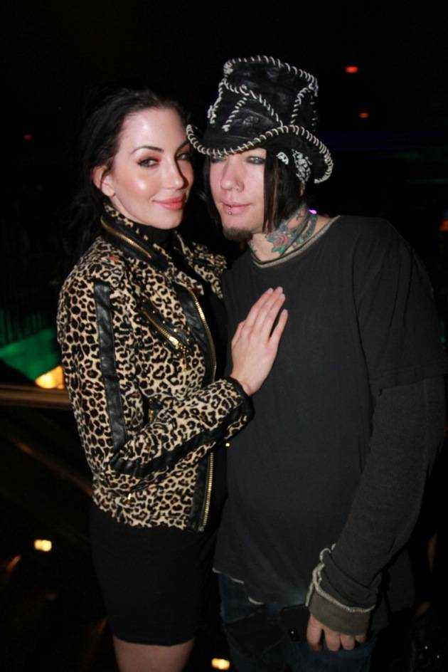 1.18.13 Guns N' Roses DJ Ashba and Girlfriend Dorothy Valentine at Body English Nightclub & Afterhours, credit Hew Burney
