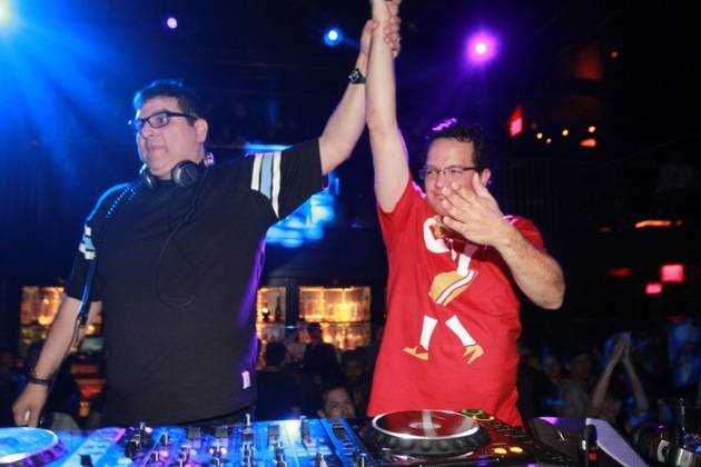 1.26.13 Doc Martin and Mark Farina play together at Body English Nightclub & Afterhours, credit Hew Burney