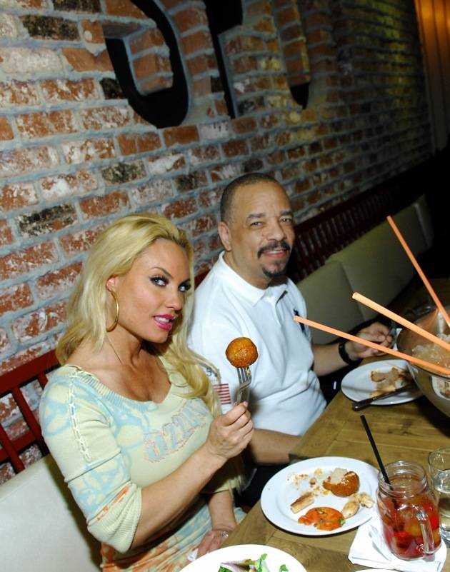 Coco Austin and Ice T at Meatball Spot