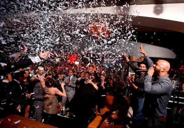 Common countsdown NYE at Hyde Bellagio, Las Vegas 12.31.12