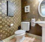 Check Out This Louis Vuitton Themed Bathroom - Haute Living