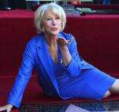 Helen Mirren Honored On The Hollywood Walk Of Fame