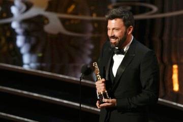 Director and producer Ben Affleck accepts the Oscar for best picture for “Argo” at the 85th Academy Awards in Hollywood