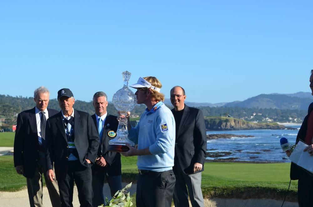 2013 Winner Brandt Snedeker and the trophy