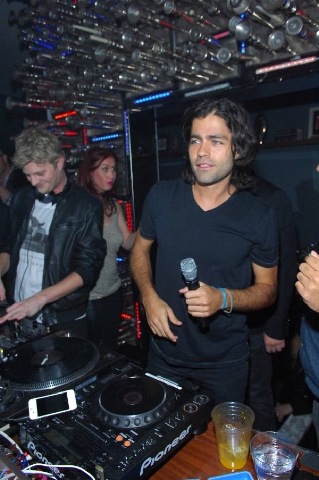 Adrian Grenier in the DJ booth at Hyde Bellagio, Las Vegas 2.15.13