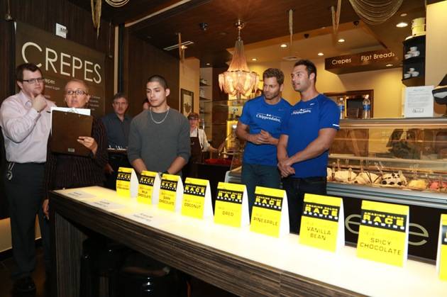 Jaymes and James Oversee the Gelato Flavor Selection at Chocolat Bistro