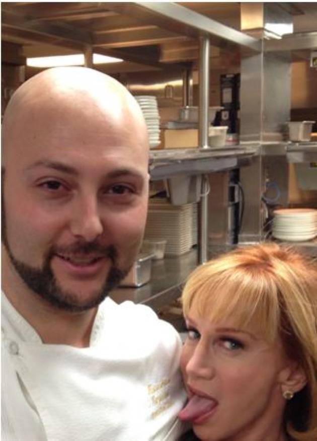 LAVO Chef Massimiliano Campanari and Kathy Griffin