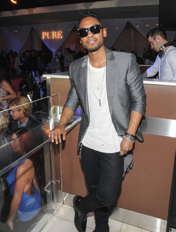 Miguel hosts an evening at Pure nightclub inside Caesars Palace in Las Vegas, NV