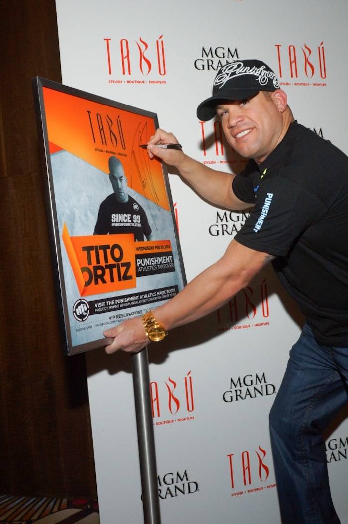 Tabú - Tito Ortiz with Poster - 2.20.13