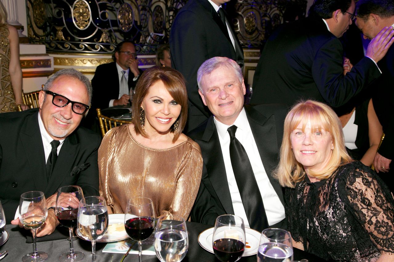 Emilio Estefan, Maria Elena Salinas, Randy Falco, Sandy Falco