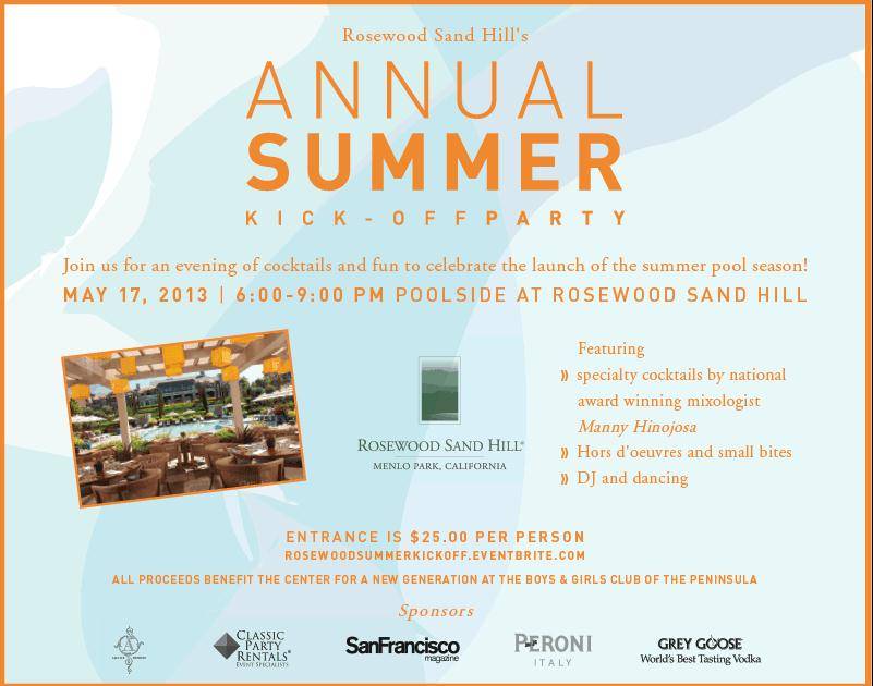 Rosewood Annual Summer Kick-Off Party Invite