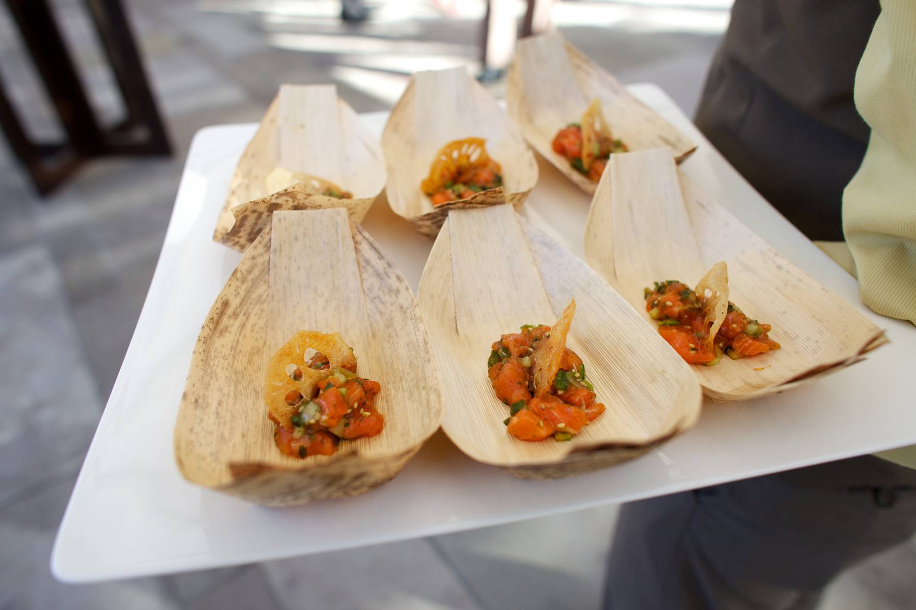 Summer Kickoff Salmon Poke Appetizer