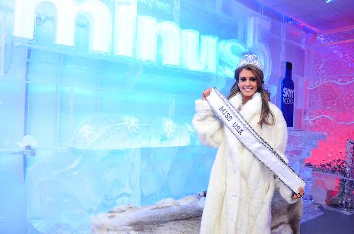 Miss USA Erin Brady Visits Minus5 Ice Bar 2 copy