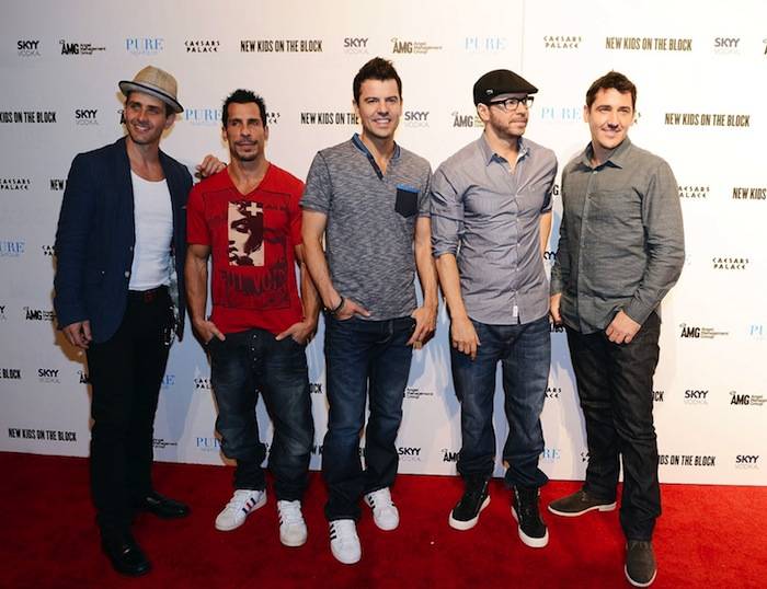 Pop Group New Kids On The Block Host An Evening At PURE Nightclub