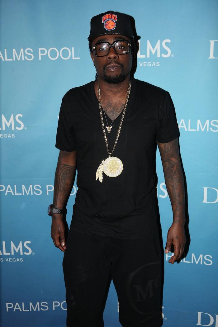 Wale on red carpet