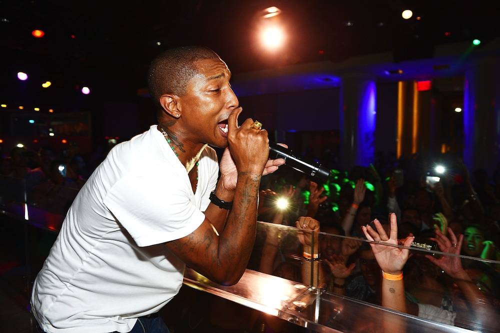 Pharrell Williams Celebrates Clothing Line's Decade of Success with Live Performance at PURE Nightclub