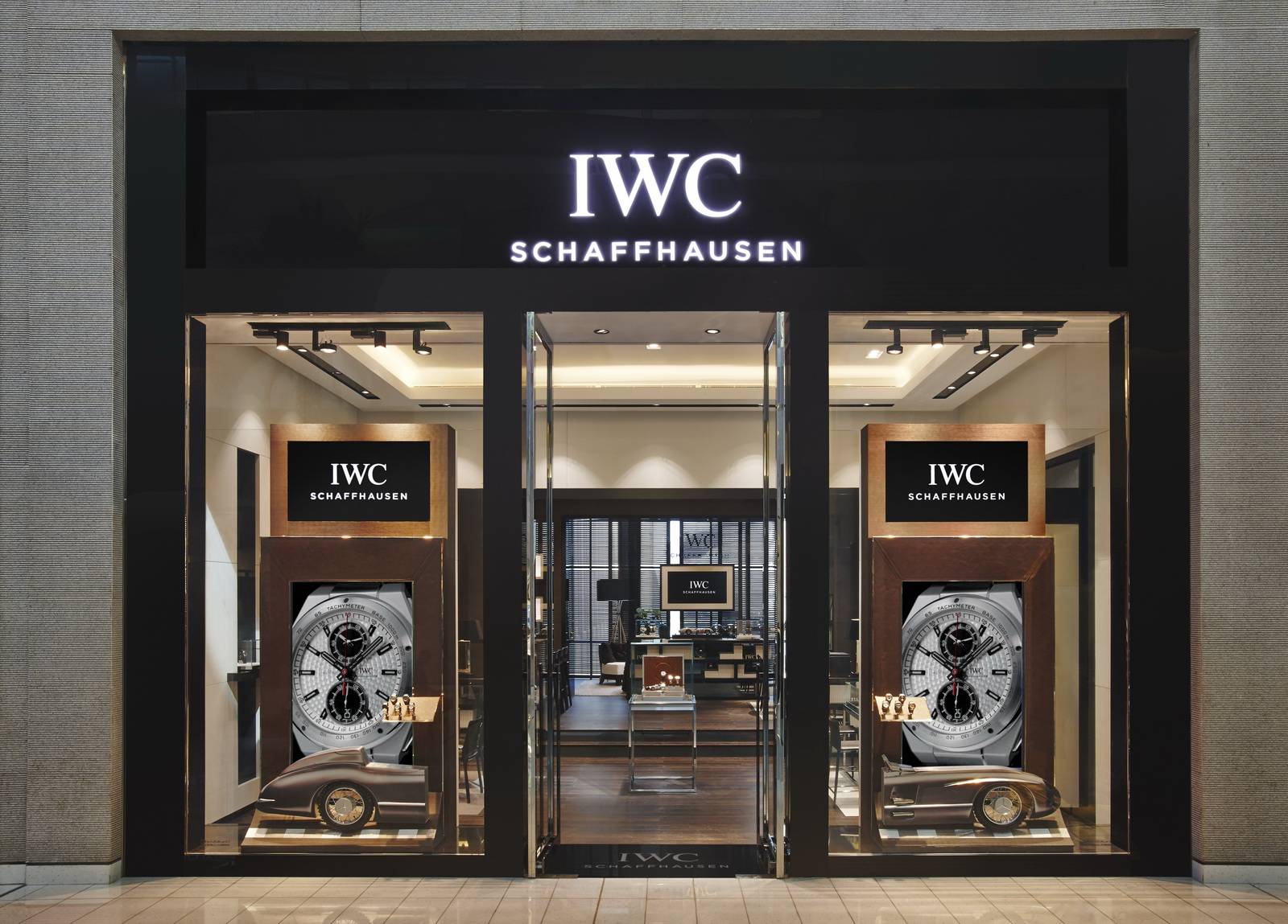 iwc boutique dubai mall luxury watches brand refurbished swiss schaffhausen reopens living