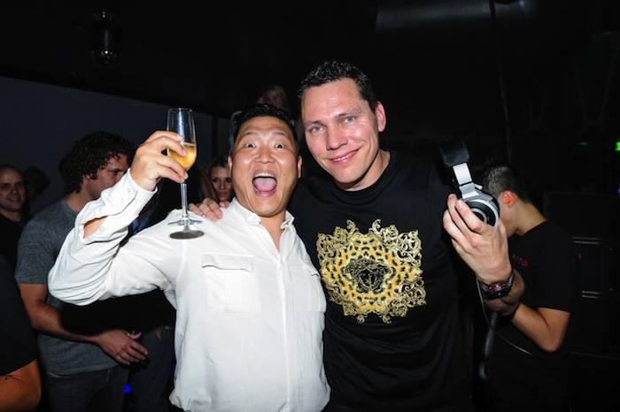 Celebrity Spotting: Psy Parties with Tiesto at Hakkasan