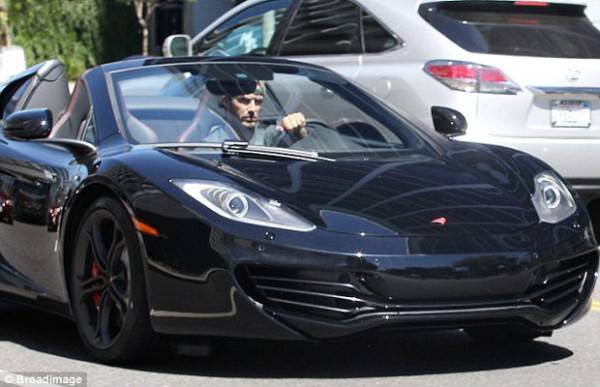 David Beckham Takes New $320,000 McLaren 12C Spider for a Spin in Beverly Hills