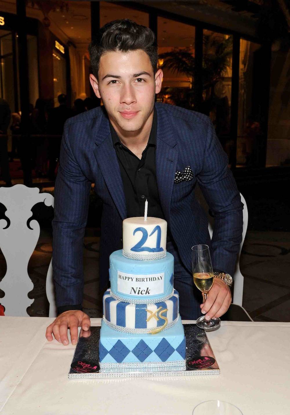 Nick Jonas Celebrates 21st Birthday At Wynn Las Vegas XS Nightclub, Botero, Andrea's & Le Reve With Brothers Joe And Kevin Jonas
