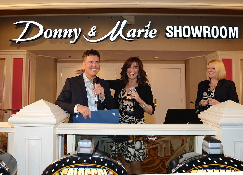 Donny & Marie Osmond Celebrate The Renaming Of Their Showroom At Flamingo Las Vegas To The Donny & Marie Showroom