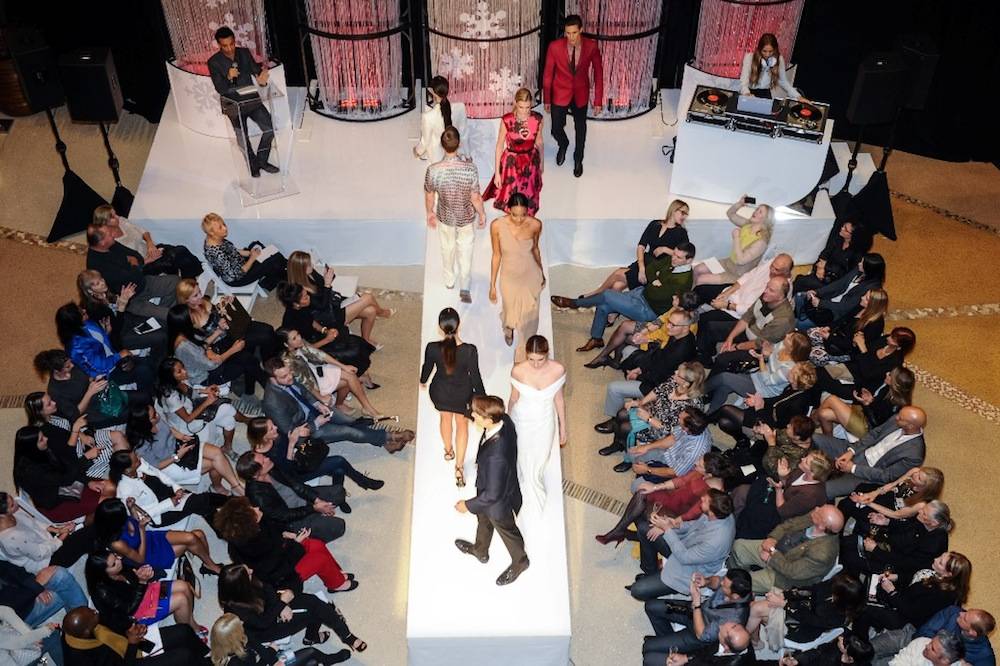 Crystals - Fashion Gives Back 2013 - Fashion Show Aerial final walk RS