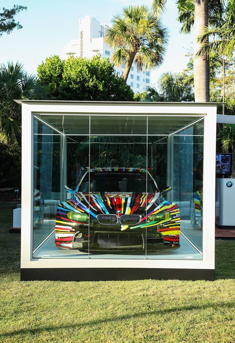 Jeff Koons BMW Art Car US Premiere And Andy Warhol BMW Art Car Exhibition At Art Basel In Miami Beach