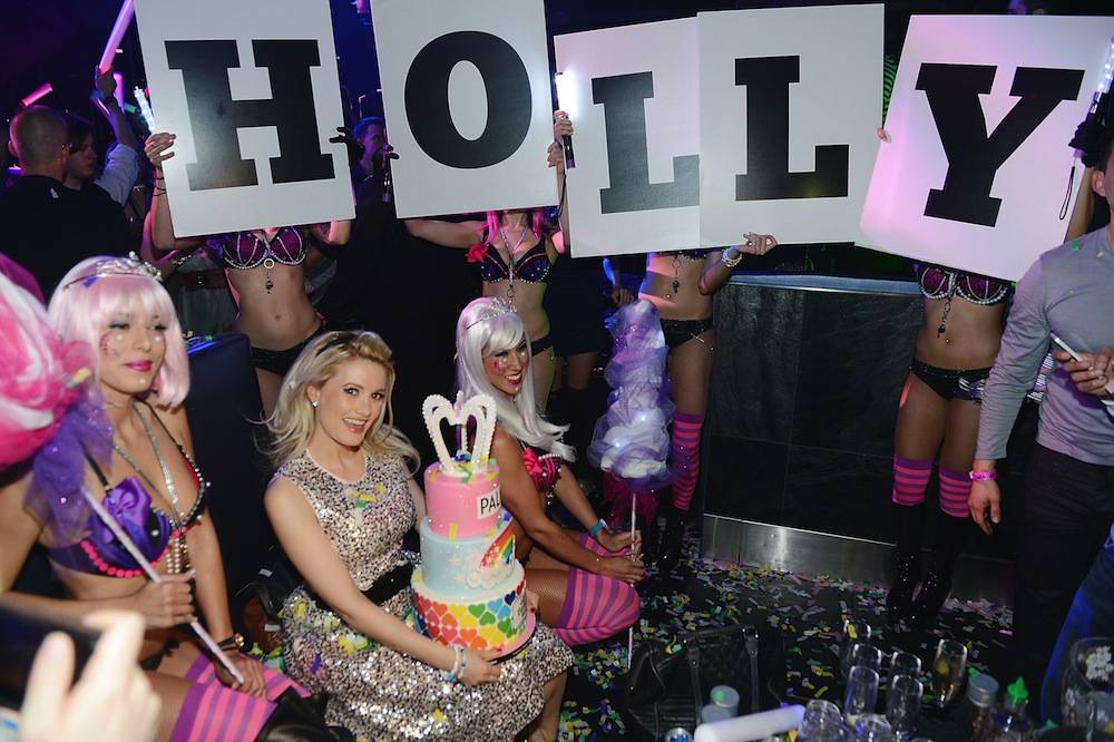 Holly Madison's Birthday Party At Moon Nightclub Inside Palms Casino Resort