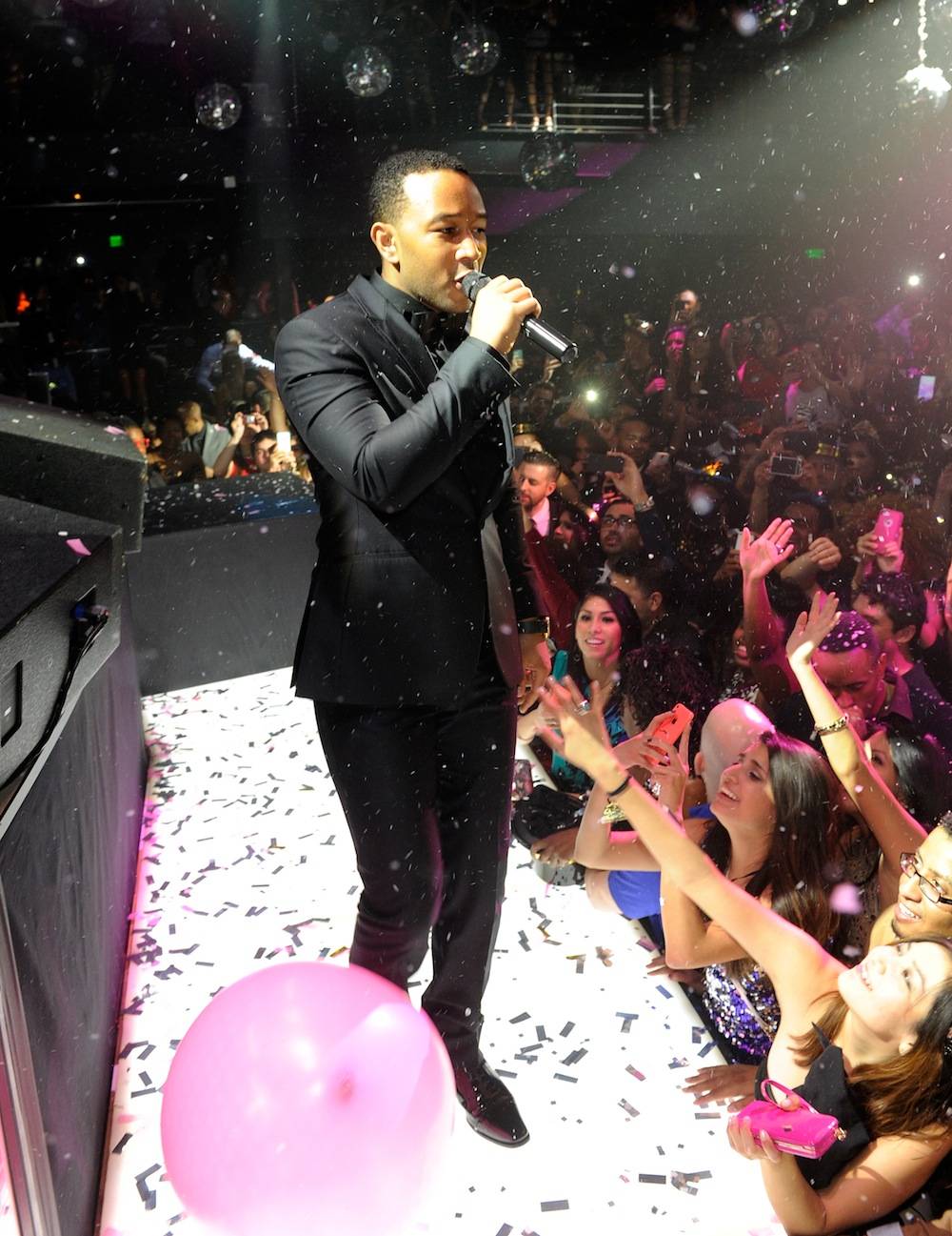 John Legend Rings In 2014 At HAZE Nightclub At ARIA In Las Vegas