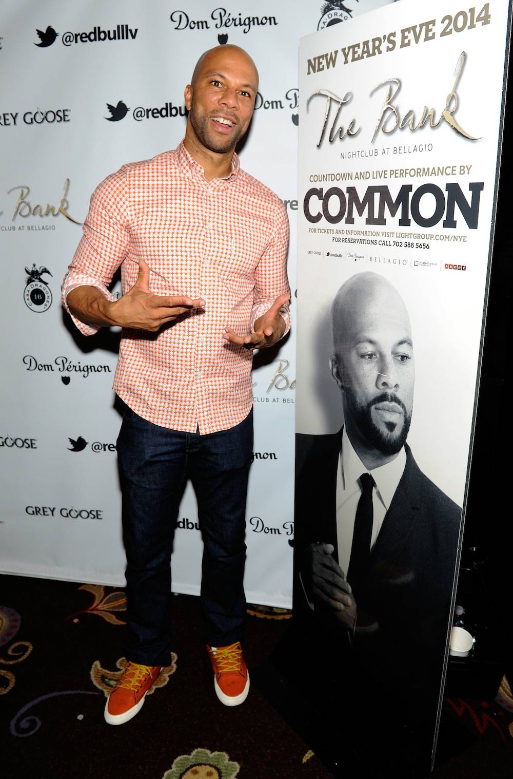 Common Celebrates New Year's Eve At The Bank Nightclub At Bellagio In Las Vegas