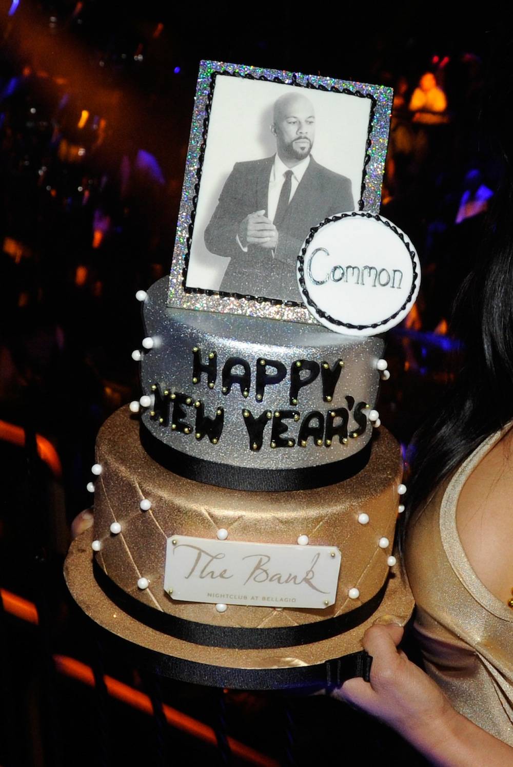 Common Celebrates New Year's Eve At The Bank Nightclub At Bellagio In Las Vegas
