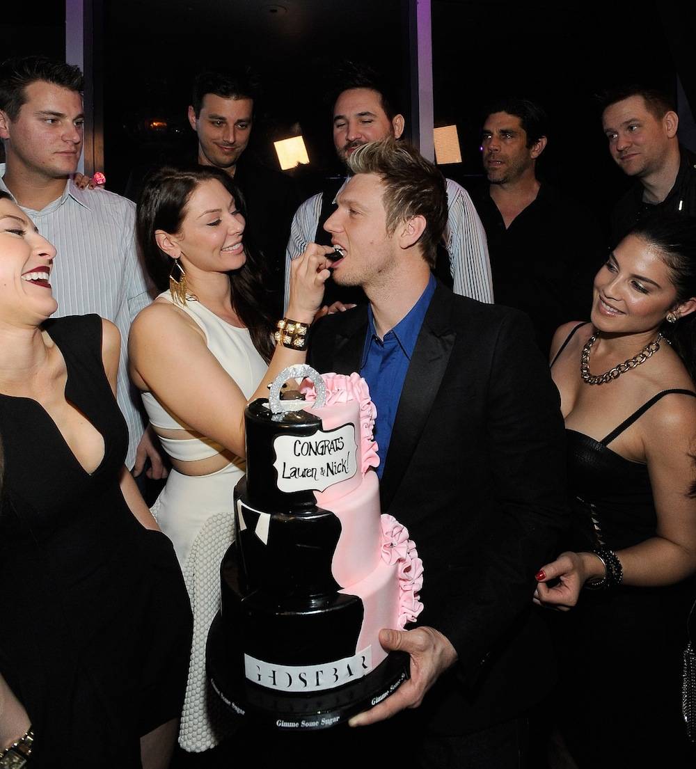 Haute Event: Nick Carter and Lauren Kitt Celebrate The Bachelor Parties Together at the Palms