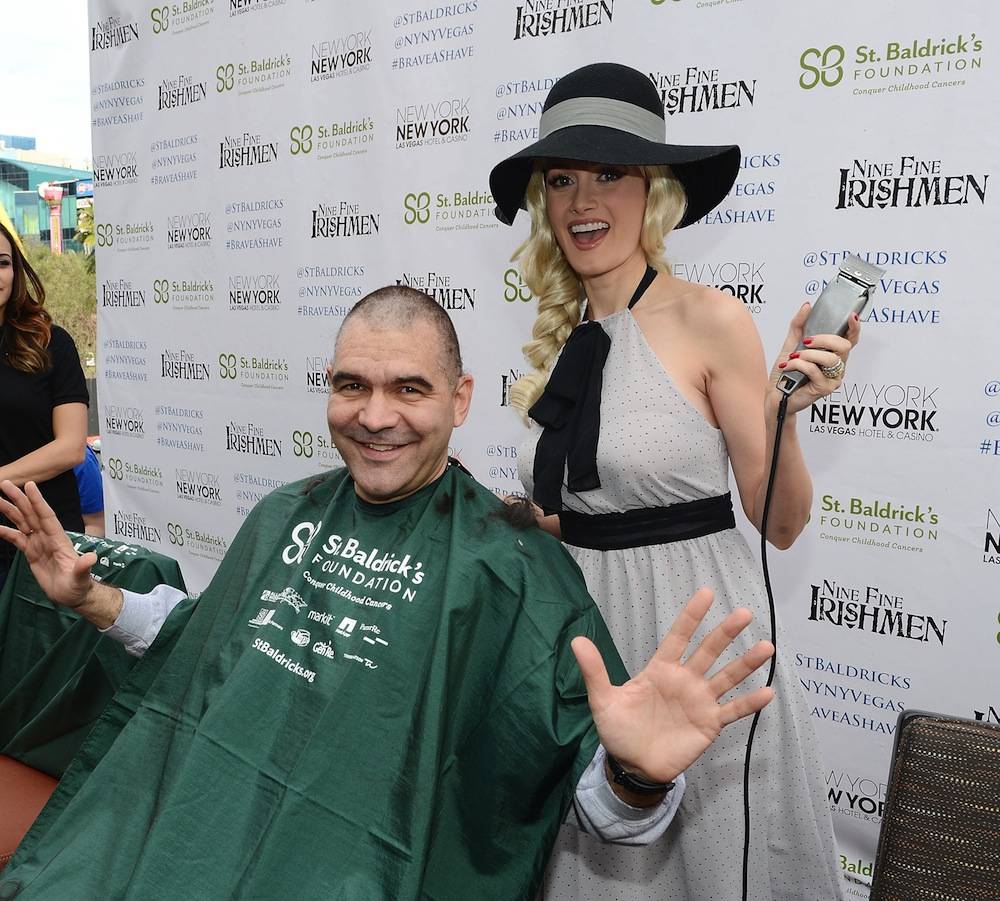 Holly Madison and John Katsilometes Support St Baldricks Day Celebration And Fundraiser For Childhood Cancer Research