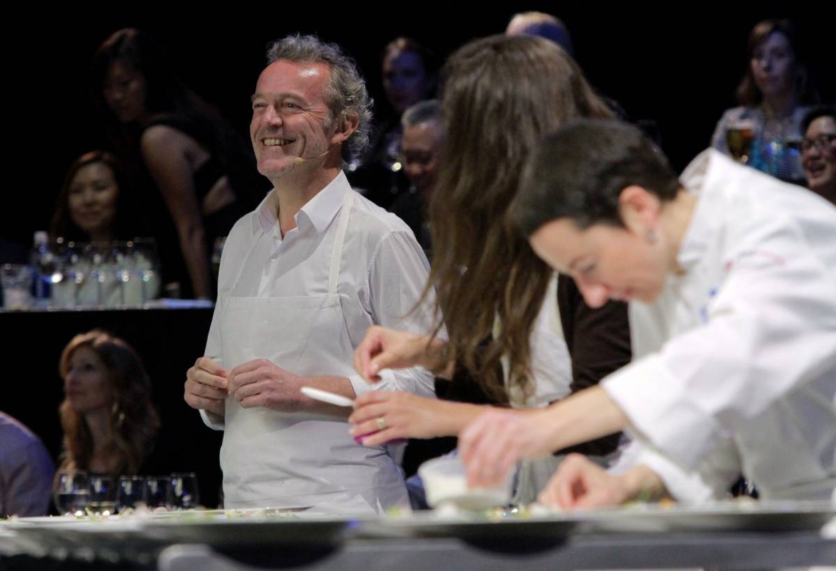 Chef Alain Passard at L.A. LIVE All-Star Chef Classic French Masters Dinner Presented by Fisher & Paykel _CreditAndrew Bernstein& Associates photo