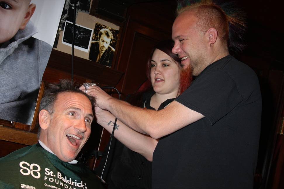 Photos: Rick Moonen, Al Mancini Shave Their Heads for St. Baldrick’s Foundation