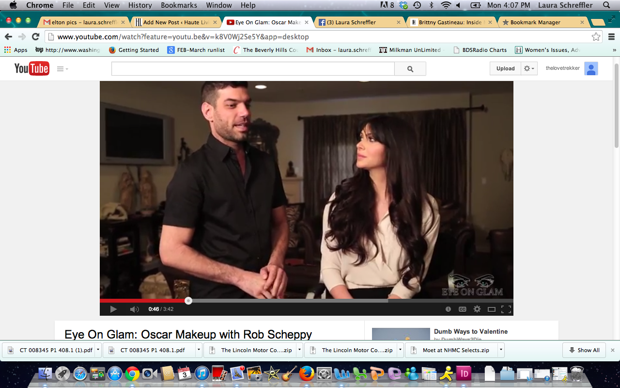 Brittny Gastineau: Eye On Glam Oscar Makeup with Rob Scheppy