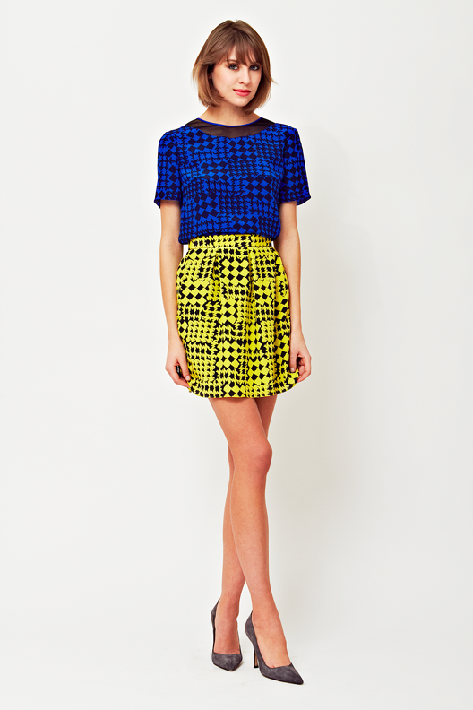 Ariana Rockefeller Fall 2014 Collection – Simi Top & Kelly Skirt