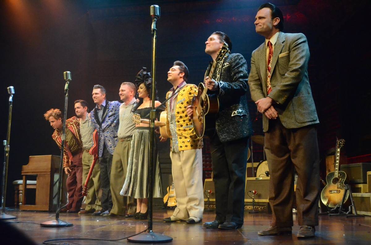 Melody Sweets with the Cast of MILLION DOLLAR QUARTET Las Vegas 4.22.14 (C) Caesars Entertainment (2)