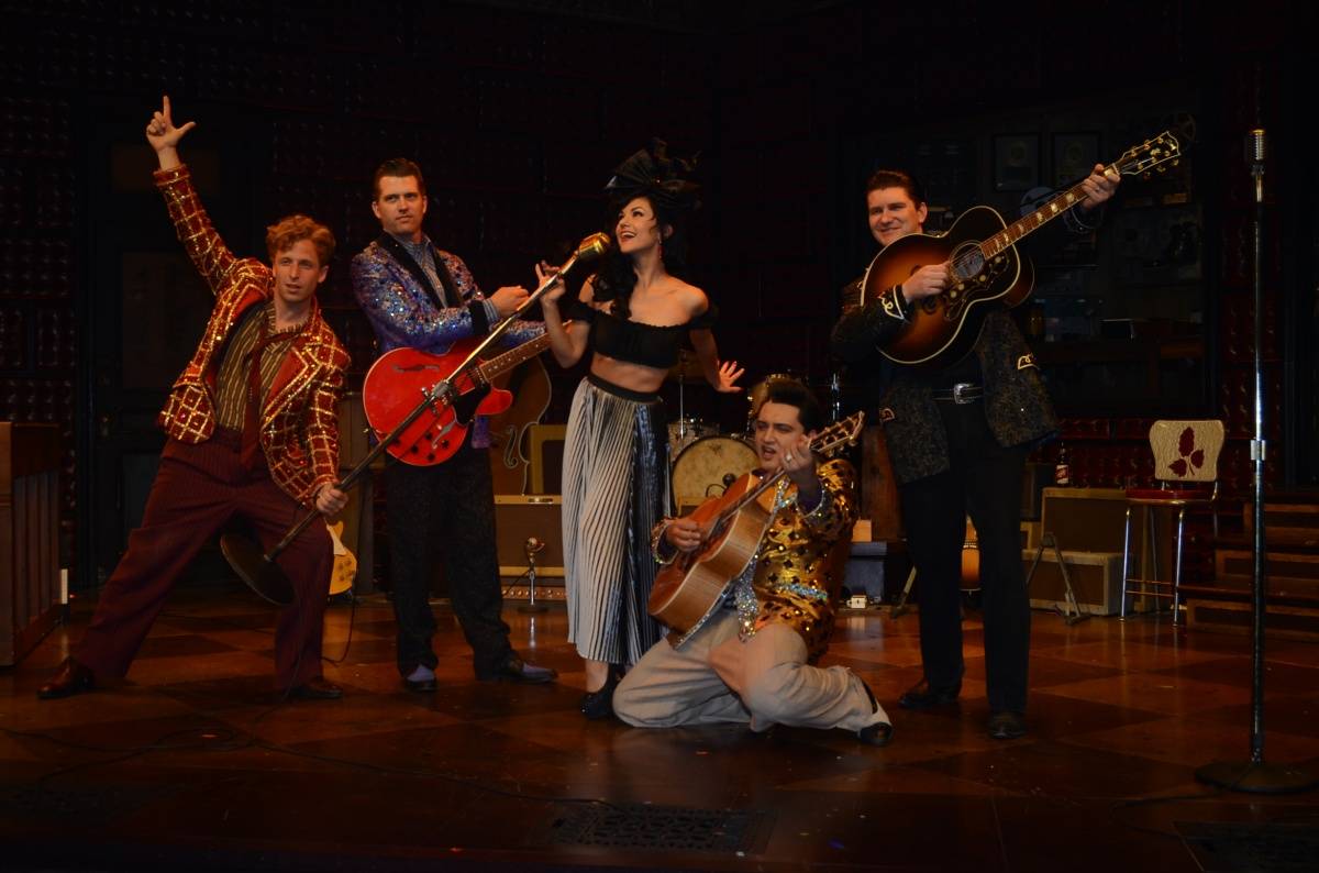 Melody Sweets with the Cast of MILLION DOLLAR QUARTET Las Vegas 4.22.14 (C) Caesars Entertainment