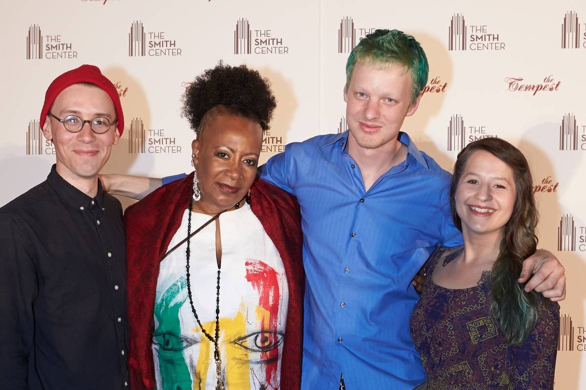 Michael Brun, Miche Braden, Nate Tucker & Shaina Taub of Rough Magic at World Premiere of THE TEMPEST 4.5.14 (C) Geri Kodey-The Smith Center