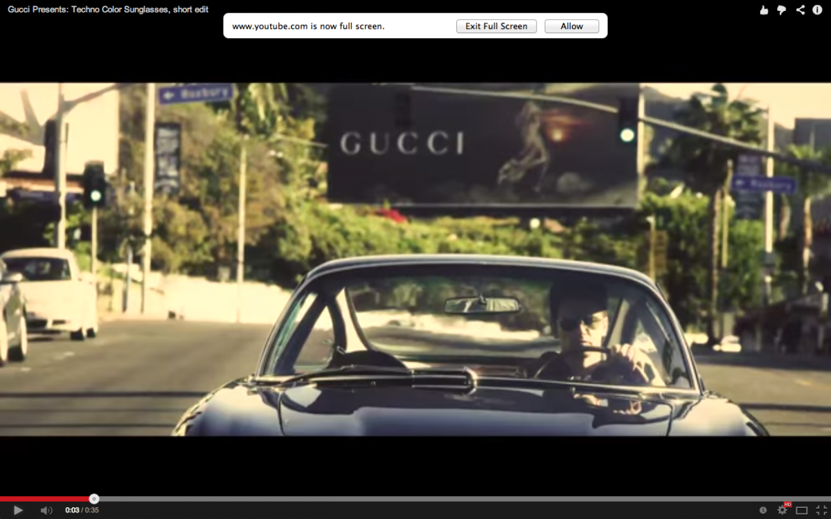 Haute 100 LA Update: James Franco Directs, Stars in New Gucci Ad