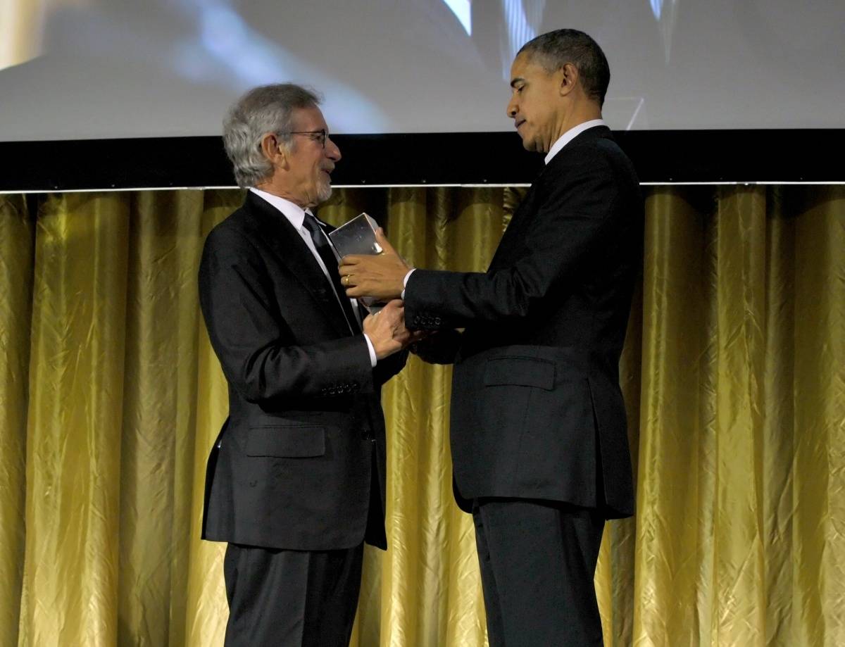 President Obama Honored by Steven Spielberg at Shoah Foundation Gala