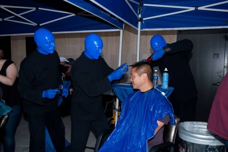 5.14.14  Blue Man Group ShoeZaphone Unveiling _photo credit Adrienne Griffin (3)